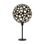 ausgefallene Design Tischleuchte aus Bambus schwarz - CORAL von David Trubridge