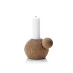 Runder Kerzenhalter ROUND N ROUND aus Holz im dänischen Design von applicata Applicata ROUND N ROUND aus Holz - Kerzenhalter in dänischem Design