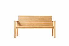 Frontansicht der Sitzbank MAXIMA mit einer Länge von 150 cm Frontansicht der Sitzbank von Traditional Teak mit Länge 150cm - MAXIMA