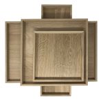 Schlichte Holztabletts aus Eiche von Raumgestalt in vier verschiedenen Größen Tabletts aus Eiche von Raumgestalt - Holztabletts aus Eiche