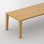 Esszimmertisch ausziehbar in Eiche, geölt - VARIUS mit Beinprofil C von vitamin design