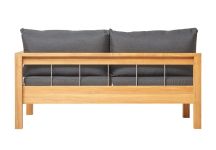 2-Sitzer Gartensofa MAXIMA aus Teakholz in der Rückenansicht von Traditional Teak Gartensofa aus Teak in Rückenansicht von Traditional Teak - MAXIMA
