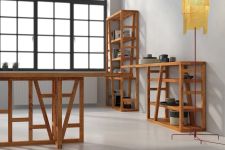Das Regal FACHWERK aus Holz von vitamin design als Raumtrenner oder Wandregal Regal Raumteiler aus massivem Holz FACHWERK von vitamin design