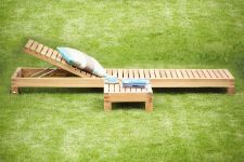 verstellbare Gartenliege aus Teakholz - Sonnenliege KORFU aus Jan Kurtz´ Gartenmöbel-Programm