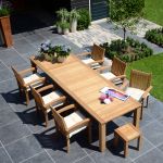 Der großzügige Teakholztisch NOOR von Traditional Teak für Garten und Terrasse NOOR von Traditional Teak Gartentisch Teak