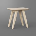 Der massive Holzhocker AETAS von vitamin design in der Variante Ahorn gekalkt AETAS von vitamin design Holzhocker massiv in der Variante Ahorn gekalkt