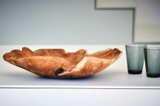 Große Holzschale RAFFLE von Jan Kurtz für Obst oder zur Dekoration - jede Schale ist ein echtes Unikat große Holzschale aus Teak für Obst oder Deko - RAFFLE Jan Kurtz Möbel