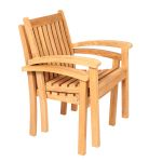 Stapelbarer Gartenstuhl VICTORIA aus Teak von Traditional Teak stapelbarer Gartenstuhl aus Teak - VICTORIA STACKING CHAIR von Traditional Teak
