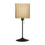 Tischleuchte KOMOREBI SQUARE von UMAGE in Eiche geölt mit einem schwarzen Lampenständer KOMOREBI von Umage - Lampenschirm für Tischleuchte
