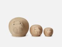 Nilpferd Tierfiguren aus Holz - HIBO HIPPOPOTAMUS von WOUD