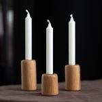 CANELÉ CANDLESTICKS von Rio Lindo - Kerzenhalter 3er-Set aus Eichenholz