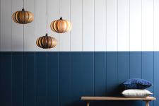 Moderne Hängelampe URCHIN PENDANT aus Holzfurnier für gemütliche Atmosphäre im Wohnzimmer von Tom Raffield Moderne Hängelampe für Wohnzimmer aus Holzfurnier - URCHIN PENDANT von Tom Raffield