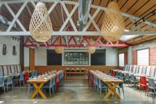 Design Pendelleuchte aus Holz - KOURA von David Trubridge