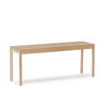 Sitzbank aus Eichenholz in weiß geölt Lightweight Bench von Form & Refine