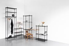 Modulares Regal SHELVING SYSTEM aus Holz und Metall von Moebe Modulares Regal aus Holz und Metall - SHELVING SYSTEM von Moebe
