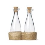 Ölspender mit Holz und Essigspender mit Holz von Kay Bojesen - MENAGERI