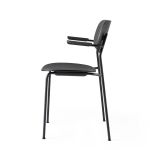 Designer Stuhl mit Armlehnen in Eiche schwarz gebeizt Co Dining Chair von Audo Copenhagen