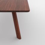 Esszimmertisch Massivholz in Nussbaum geölt LARGUS von vitamin design