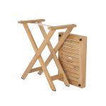 Jan Kurtz CHIO - Garten Beistelltisch klappbar mit abnehmbaren Tablett 