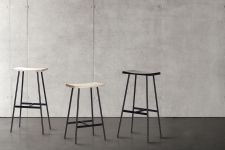 Moderner Tresenhocker aus Holz und Stahl ohne Lehne 79 cm Tresenstuhl HC2 Andersen Furniture