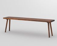 Massivholz Bank in Amerikanischer Astnussbaum UNA von vitamin design