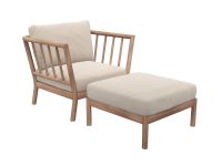 Outdoor Lounge Hocker Chair Tradition Pouf von Skagerak Fritz Hansen