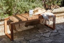 Gartenbank aus Teak 120cm CUTTER BENCH von Skagerak