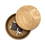 VIP von shibui - runde Holzdose IN Eiche mit Deckel