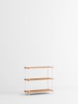 Design Regal in Eiche, geölt weiss - SHELVING SYSTEM von Moebe