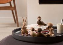 Design Holzfiguren - die unzertrennlichen LOVEBIRDS, BEAR und RABBIT - von Kay Bojesen