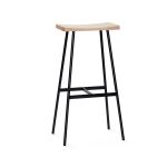 Tresenstuhl aus Holz schwarz lackiert von Andersen Furniture - HC2