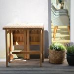 Teakholz Klapptisch für den Balkon - SAMOA von Jan Kurtz