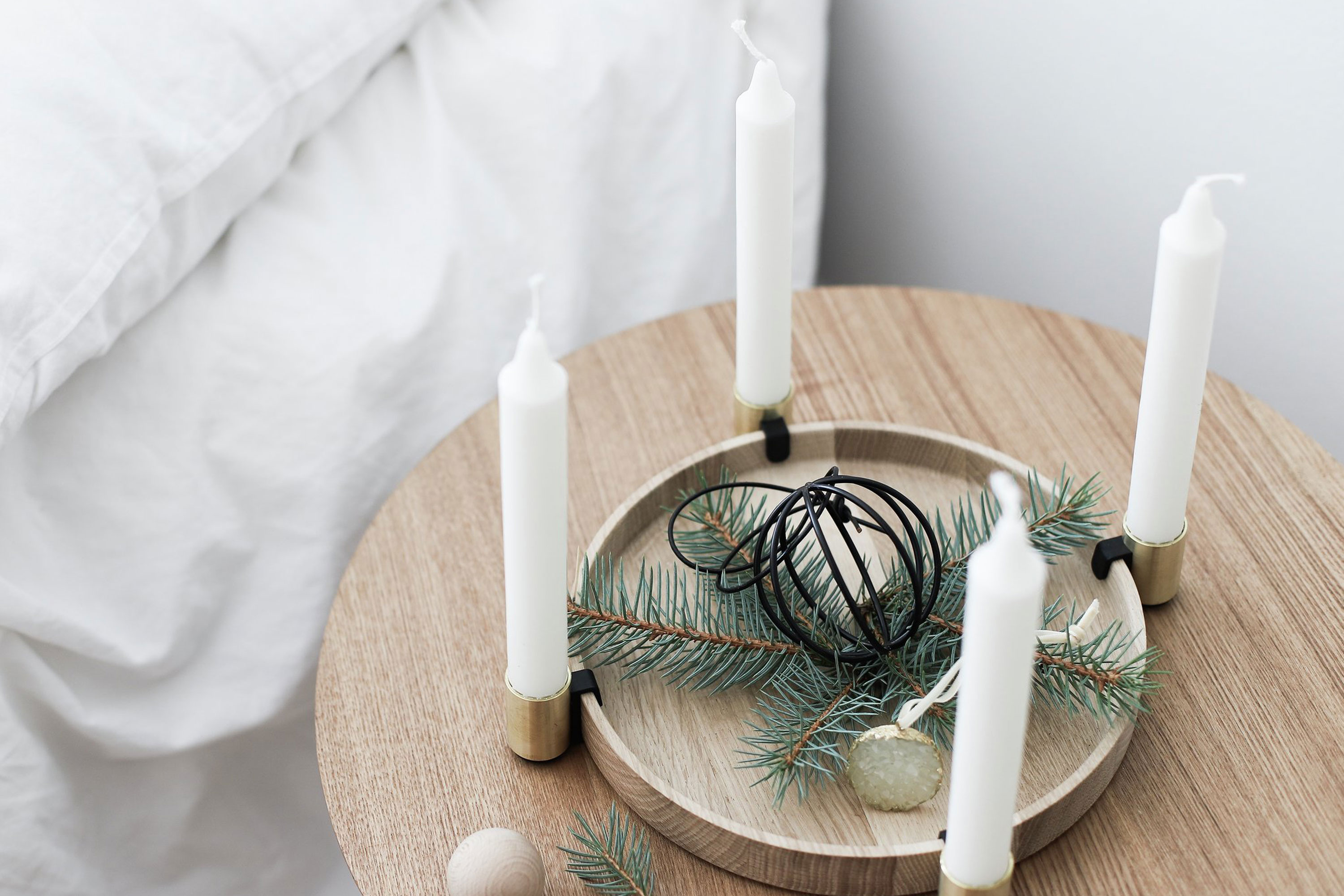 4 Stück Adventskranz Kerzenhalter – Metall, Mit Spikes, Für Tischdekoration!