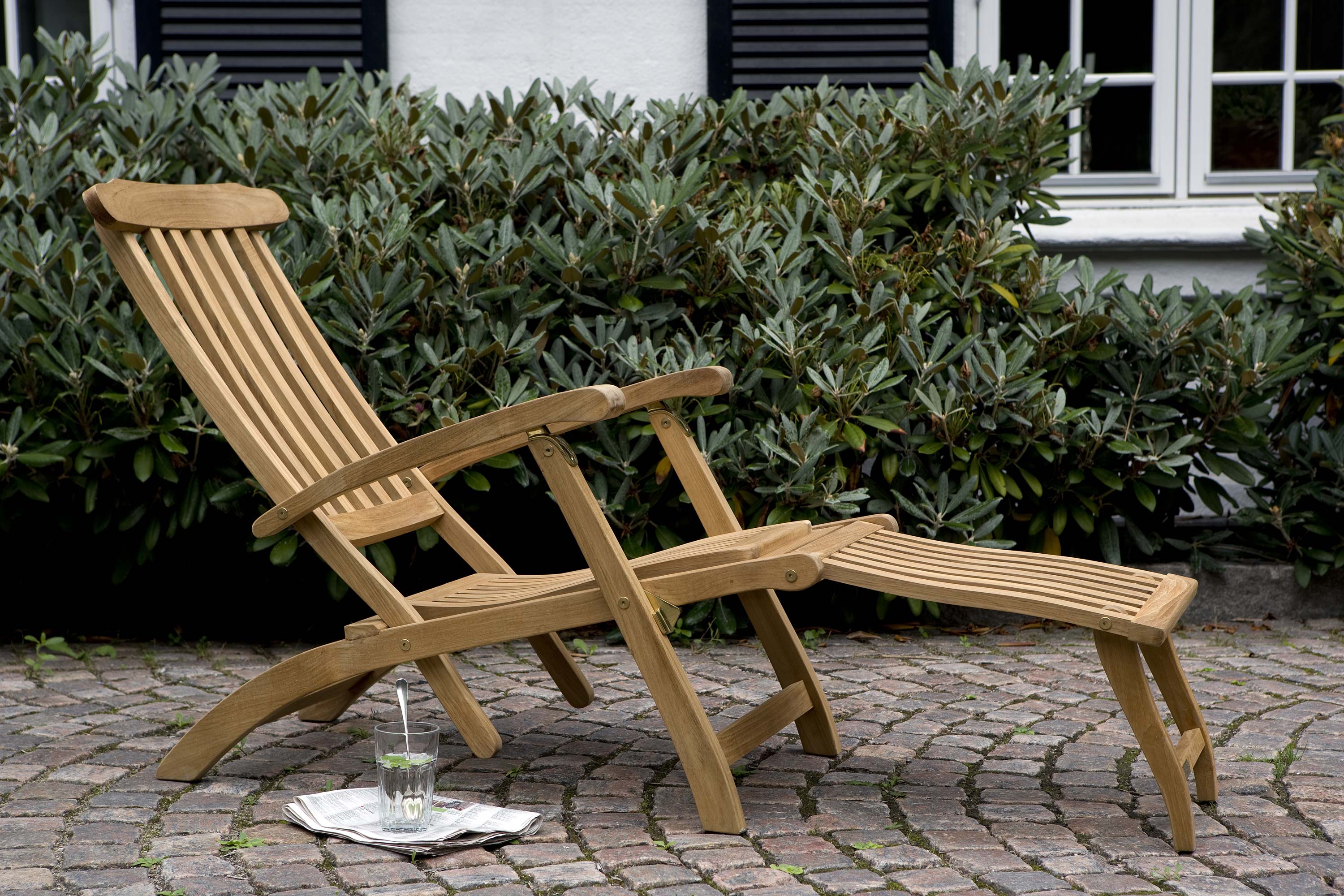 Garten Liegestuhl STEAMER DECK CHAIR von Skagerak I HolzDesignPur