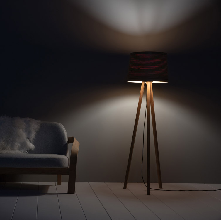 Stehlampe HELIX von Tom Raffield I HolzDesignPur