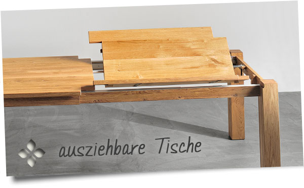 ausziehbare Tische für kleine und große Runden ausziehbare Tische für kleine und große Runden