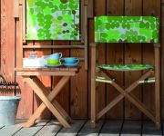 Regiestuhl aus Holz mit Bezug in Blume Greenwich Leaf MAXX von Jan Kurtz