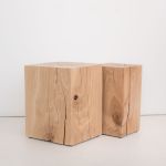 Rio Lindo BLOCK STOOL - Hocker aus Massivholz in Eiche