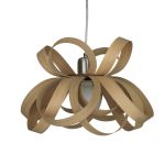 Elegante Wohnzimmer Pendelleuchte aus Holz - SKIPPER PENDANT SMALL von Tom Raffield