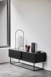 TV Sideboard in schwarz aus Holz - VIRKA LOW von WOUD