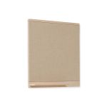 Seitenansicht der modernen Pinnwand RIM PINBOARD von FORM & REFINE aus Holz in Eiche, weiß geölt Form & Refine Rim Pinboard Pinnwand aus Holz in Eiche weiß geölt