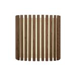 Lampenschirm KOMOREBI SQUARE MEDIUM von UMAGE in Eiche, dunkel gebeizt Lampenschirm für Tischleuchte in Eiche dunkel - KOMOREBI in Square von UMAGE