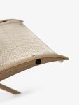 Loungesessel aus Eichenholz und Rattan X HM10 von &tradition