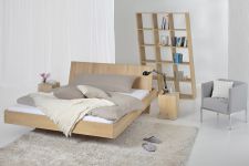 Das schwebende Bett SOMNIA von vitamin design aus Holz schwebendes Bett aus Holz SOMNIA von vitamin design