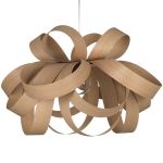 Ausgefallene Hängeleuchte aus Eiche von Tom Raffield - SKIPPER Large