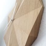 LAWA DESIGN - DELTA CLOCK Designer Wanduhr aus Holz in Eiche