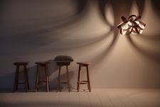 Schattenwurf der Designer Pendelleuchte SKIPPER von Tom Raffield Designer Pendelleuchte SKIPPER von Tom Raffield