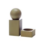 Gewürzmühlen-Set aus Holz in Eiche olivgrün Twist von applicata