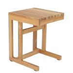 CERO von Jan Kurtz - moderner Teakholz Beistelltisch für den Outdoor-Bereich