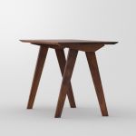 Seitenansicht des modernen Schreibtisches CITIUS OFFICE aus Massivholz von vitamin design in amerikanischem Nussbaum vitamin design CITIUS OFFICE - Schreibtisch aus Massivholz in amerikanischer Nussbaum